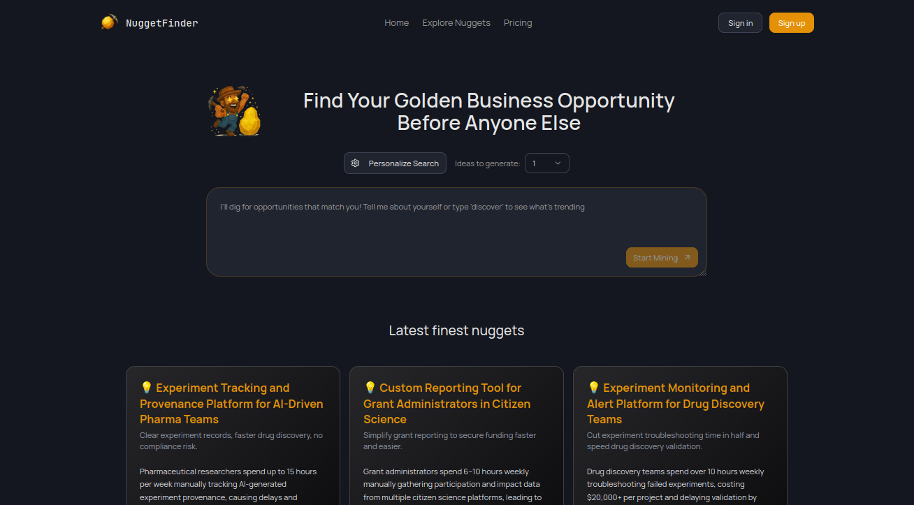 NuggetFinder.ai